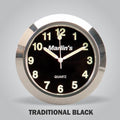 Marlin's Motorcycle Clock Traditional Black Clock Face Only