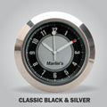 Marlin's Motorcycle Clock CLASSIC Black and Silver Clock Face Only