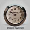 Marlin's Motorcycle Clock Brushed Aluminum Clock with Black Bezel Face Only