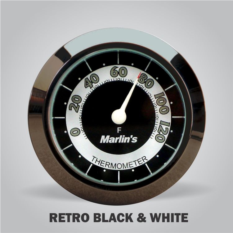 Marlin's Motorcycle Clock or Thermometer Face Only