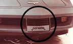 Corvette Grillmate license plate filler fits '80-'82 C3 Vette with Corvette Inlay
