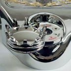 Marlin's Chrome or Black 3D Crown Swivel Fork Lock Key Cover for Harley Davidson Road King FLHR Motorcycle