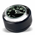 Marlin's Gloss Black Motorcycle Clock for Harley Davidson Road King Swivel Fork Lock Key Cover with Traditional Black Face