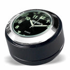 Marlin's Gloss Black Motorcycle Clock for Harley Davidson Road King Swivel Fork Lock Key Cover with Traditional Black Face