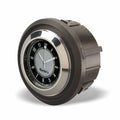 Marlin's Motorcycle Clock FLH Glide Bike Fairing Insert with CLASSIC Black and Silver Clock