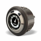 Marlin's Motorcycle Thermometer FLH Glide Bike Fairing Insert with RETRO Black and White Thermometer (Fahrenheit Scale)