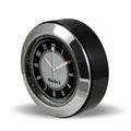 Marlin's Black Motorcycle Clock TOCS Multi-Purpose Tape / Screw On with CLASSIC Black and Silver Clock - Fits Road King Tank or Flat Panel & More