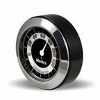 Marlin's Black Motorcycle Thermometer TOCS Multi-Purpose Tape / Screw On with RETRO Black and White Thermometer (Fahrenheit Scale) - Fits Road King Tank and Flat Panel & More