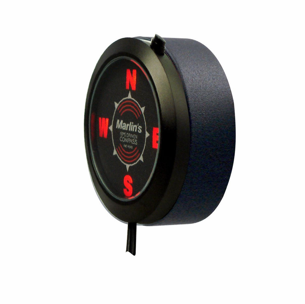 Marlin's Quest Compass in BLACK TOCS Multi-Purpose Tape / Screw On Mount - Satellite Driven