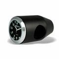 Marlin's Black Motorcycle Clock Bullet Billet Style Handlebar Mount with Traditional Black Face