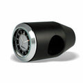 Marlin's Black Motorcycle Clock Bullet Billet Style Handlebar Mount with CLASSIC Black and Silver Face