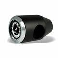 Marlin's Black Motorcycle Thermometer Bullet Billet Style Handlebar Mount with RETRO Black and White (Fahrenheit Scale) Face