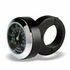Marlin's Black Motorcycle Thermometer Classic Adjustable Ring Style Handlebar Mount with Traditional Black (Fahrenheit /Small Celsius Scale) Face