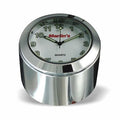 Marlin's Motorcycle Clock FSBC1 Billet Fork Stem Mount Fits Pre 2010 Sportsters® - Pre ‘06 Dynas® - Fits Springers with Added Adapter - Fits Metric & Customs with Added Adapter with Radiant White Clock Face