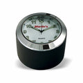 Marlin's Black Motorcycle Clock FSBC1 Billet Fork Stem Mount Fits Pre 2010 Sportsters® - Pre ‘06 Dynas® - Fits Springers with Added Adapter - Fits Metric & Customs with Added Adapter with Radiant White Clock Face