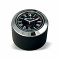 Marlin's Black Motorcycle Clock FSBC1 Billet Fork Stem Mount Fits Pre 2010 Sportsters® - Pre ‘06 Dynas® - Fits Metric & Customs with Added Adapter with Limited Edition Black Roman Numeral Face