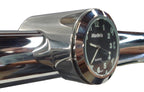 Marlin's Black Motorcycle Thermometer Talon Motorcycle Handlebar Mount with Radiant White (Celsius Scale) Face