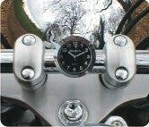 Marlin's Black Motorcycle Thermometer Talon Motorcycle Handlebar Mount with Radiant White (Celsius Scale) Face