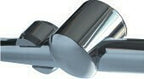 Marlin's Black Motorcycle Thermometer Talon Motorcycle Handlebar Mount with Radiant White (Celsius Scale) Face