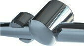 Marlin's Black Motorcycle Thermometer Talon Motorcycle Handlebar Mount with Radiant White (Celsius Scale) Face