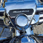 Marlin's Gloss Black Swivel Fork Lock Key Cover with Laser Engraved U.S. State Outline for Harley Davidson Road King FLHR Motorcycle