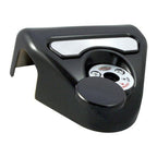 Marlin's Gloss Black Swivel Fork Lock Key Cover with Custom Laser Engraving for Harley Davidson Road King FLHR Motorcycle