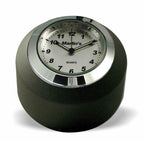 Marlin's Black Motorcycle Clock FSBC2 Large Billet Fork Stem Mount Fits Softails® (Does Not Fit Springers®),  ‘06 - Current and Dynas®,  Wide Glides®, FXDWG® most VRSC™ with Brushed Aluminum Clock Face
