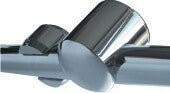 Marlin's Black Motorcycle Clock Talon Motorcycle Handlebar Mount with Black Bezel and Traditional Black Face
