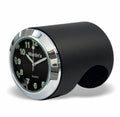 Marlin's Black Motorcycle Clock Talon Motorcycle Handlebar Mount with Traditional Black Face
