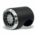 Marlin's Black Motorcycle Clock Talon Motorcycle Handlebar Mount with CLASSIC Black and Silver Face