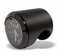 Marlin's Black Motorcycle Clock Talon Motorcycle Handlebar Mount with Black Bezel and Traditional Black Face