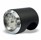 Marlin's Black Motorcycle Thermometer Talon Motorcycle Handlebar Mount with Brushed Aluminum (Fahrenheit Scale) Face