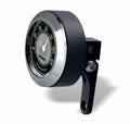 Marlin's Black Mount Perch Clamp - Brake/Clutch - Windshield Mount with CLASSIC Black and Silver (Fahrenheit Scale) Thermometer Face