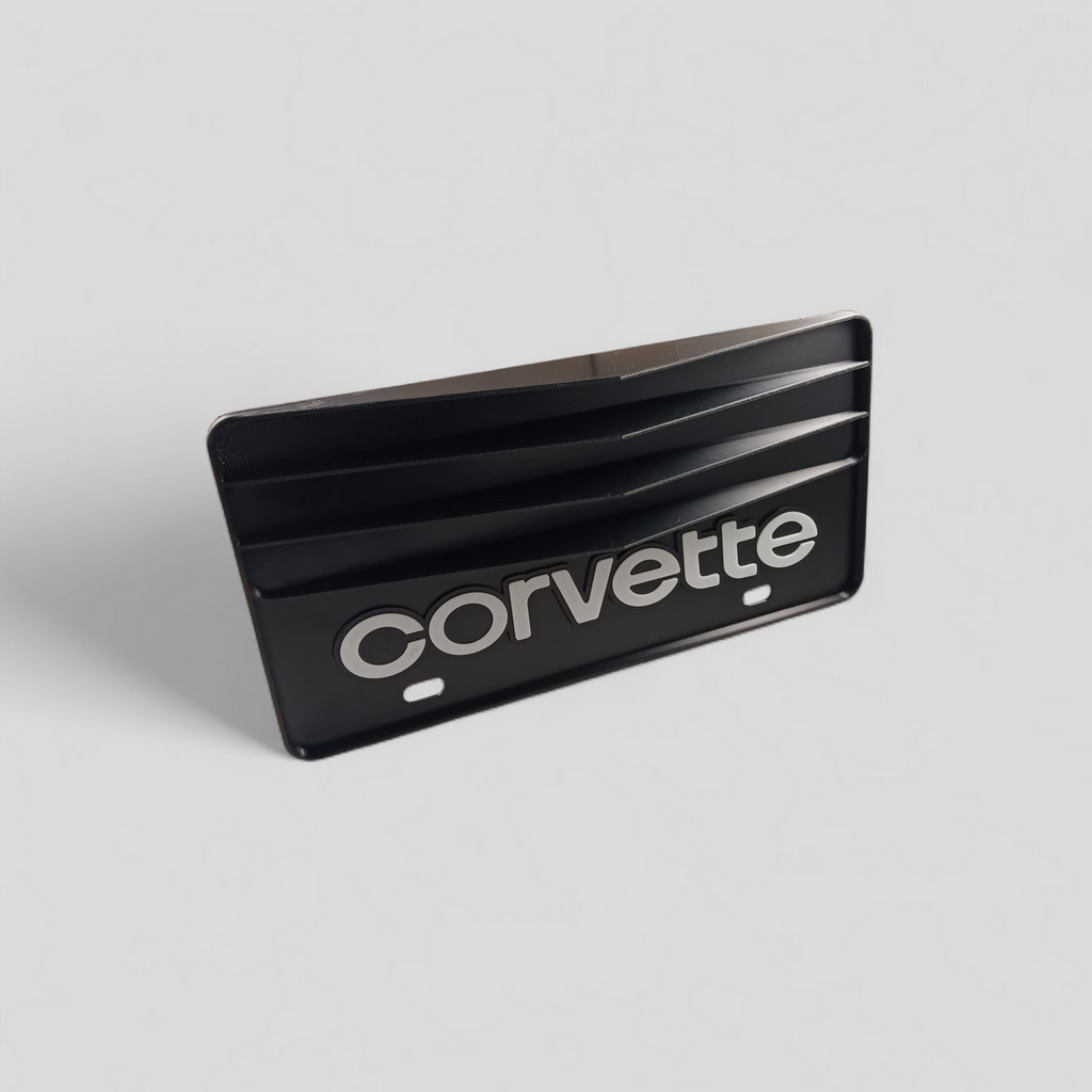 Corvette Grillmate license plate filler fits '80-'82 C3 Vette with Corvette Inlay