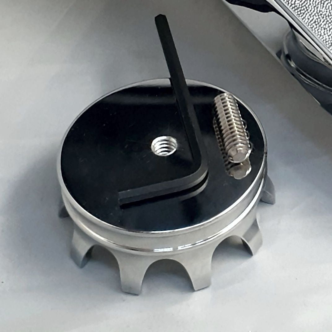 Marlin's Chrome or Black Multi-Purpose Screw On 3D Crown For Road King FLHR Tank Panel, Flat Surface Mount, Snowmobile, Jetski, Car Dash, RV and More