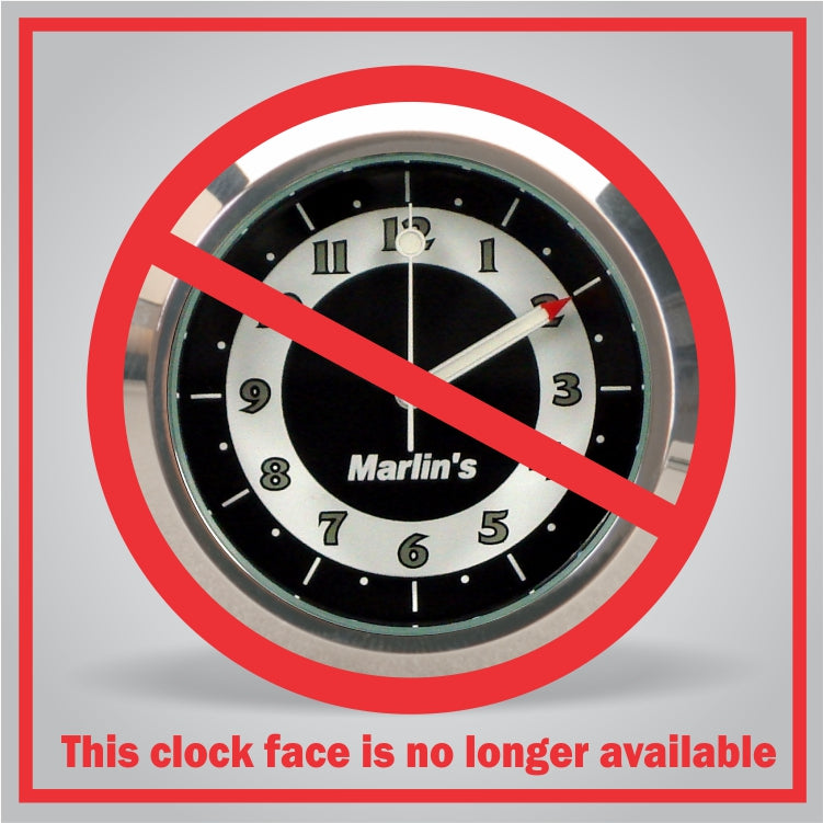Marlin's Motorcycle Classic Adjustable Ring Style Handlebar Mount with Clock or Thermometer