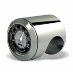 Marlin's Chrome or Black Talon Motorcycle Handlebar Mount  with Clock or Thermometer