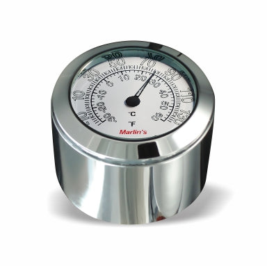 Marlin's FSBC1 Billet Fork Stem Nut Cover Mount For Pre 2010 Sportsters® - Pre ‘06 Dynas®  - Metrics and Springers Motorcycle Clock or Thermometer
