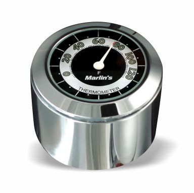 Marlin's FSBC1 Billet Fork Stem Nut Cover Mount For Pre 2010 Sportsters® - Pre ‘06 Dynas®  - Metrics and Springers Motorcycle Clock or Thermometer