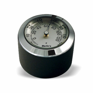 Marlin's FSBC1 Billet Fork Stem Nut Cover Mount For Pre 2010 Sportsters® - Pre ‘06 Dynas®  - Metrics and Springers Motorcycle Clock or Thermometer