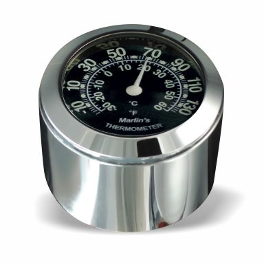Marlin's FSBC1 Billet Fork Stem Nut Cover Mount For Pre 2010 Sportsters® - Pre ‘06 Dynas®  - Metrics and Springers Motorcycle Clock or Thermometer