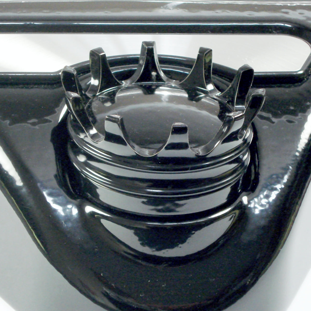 Marlin's Chrome or Black 3D Crown Swivel Fork Lock Key Cover for Harley Davidson Road King FLHR Motorcycle