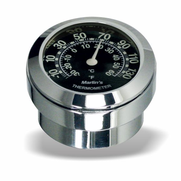Marlin's FSBC3 Billet Steering Stem Top Washer Cover Mount for 2014 to current Dynas®  and Softails® Motorcycle Clock or Thermometer
