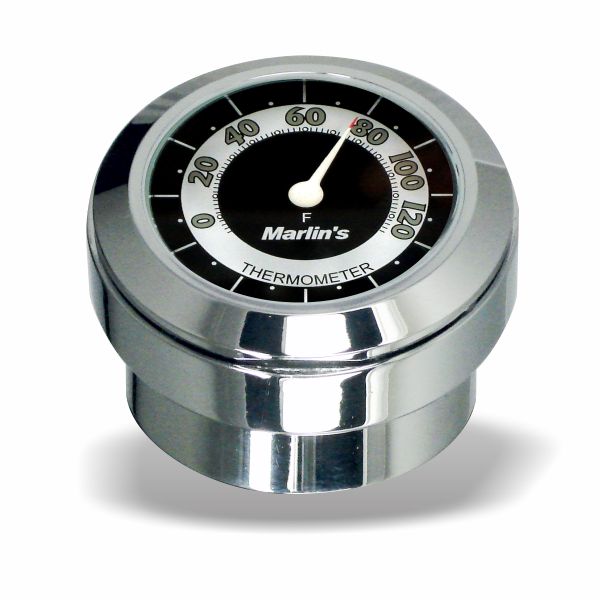 Marlin's FSBC3 Billet Steering Stem Top Washer Cover Mount for 2014 to current Dynas®  and Softails® Motorcycle Clock or Thermometer