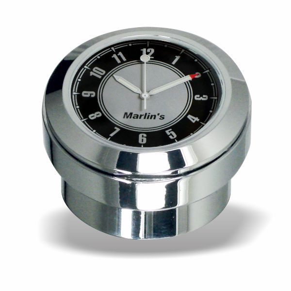 Marlin's FSBC3 Billet Steering Stem Top Washer Cover Mount for 2014 to current Dynas®  and Softails® Motorcycle Clock or Thermometer