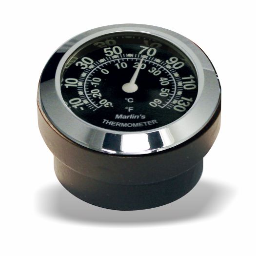 Marlin's FSBC3 Billet Steering Stem Top Washer Cover Mount for 2014 to current Dynas®  and Softails® Motorcycle Clock or Thermometer