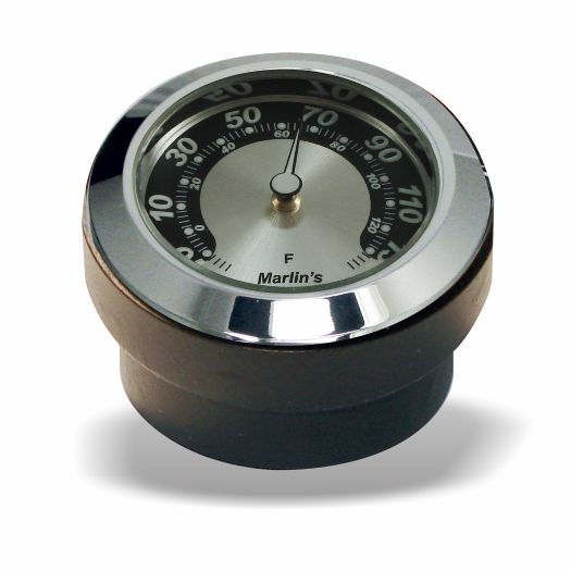 Marlin's FSBC3 Billet Steering Stem Top Washer Cover Mount for 2014 to current Dynas®  and Softails® Motorcycle Clock or Thermometer