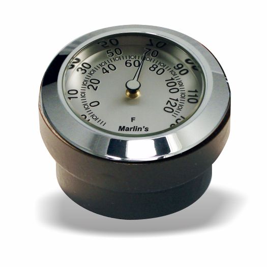 Marlin's FSBC3 Billet Steering Stem Top Washer Cover Mount for 2014 to current Dynas®  and Softails® Motorcycle Clock or Thermometer