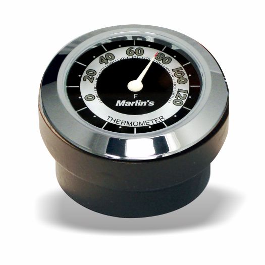 Marlin's FSBC3 Billet Steering Stem Top Washer Cover Mount for 2014 to current Dynas®  and Softails® Motorcycle Clock or Thermometer