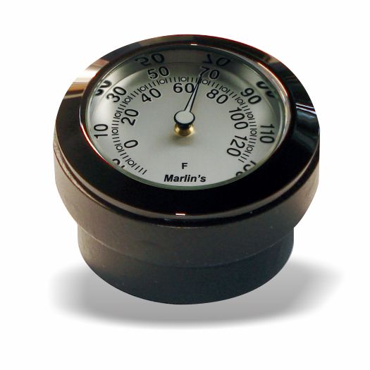 Marlin's FSBC3 Billet Steering Stem Top Washer Cover Mount for 2014 to current Dynas®  and Softails® Motorcycle Clock or Thermometer